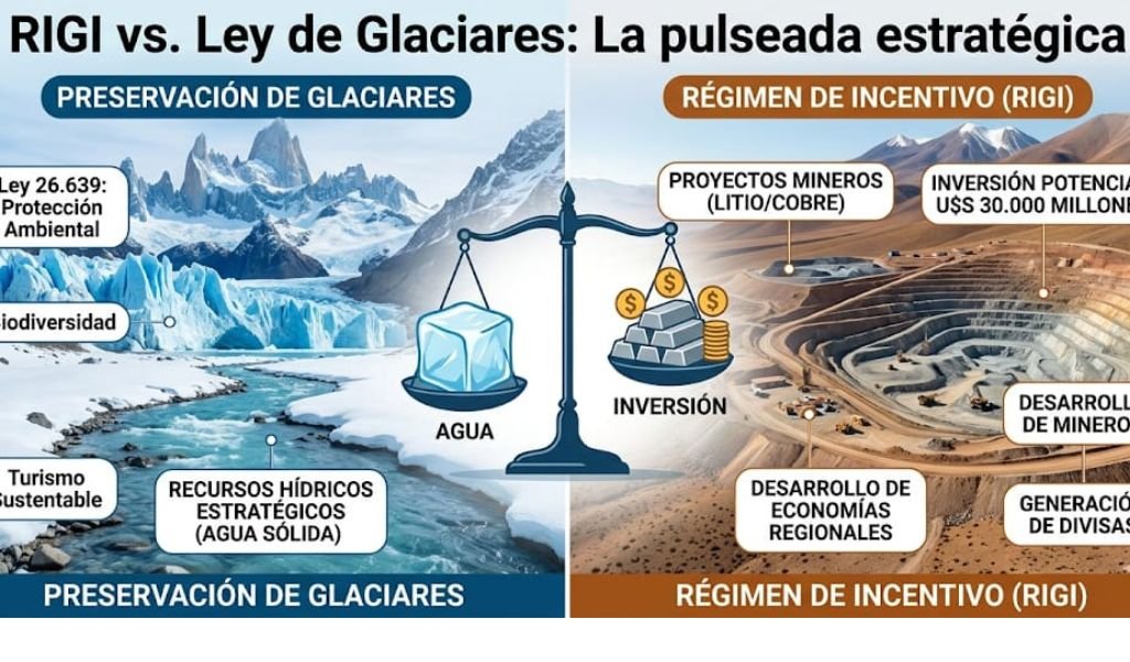 RIGI vs. Ley de Glaciares / La pulseada estratégica por U$S 30.000 millones que define el perfil productivo nacional