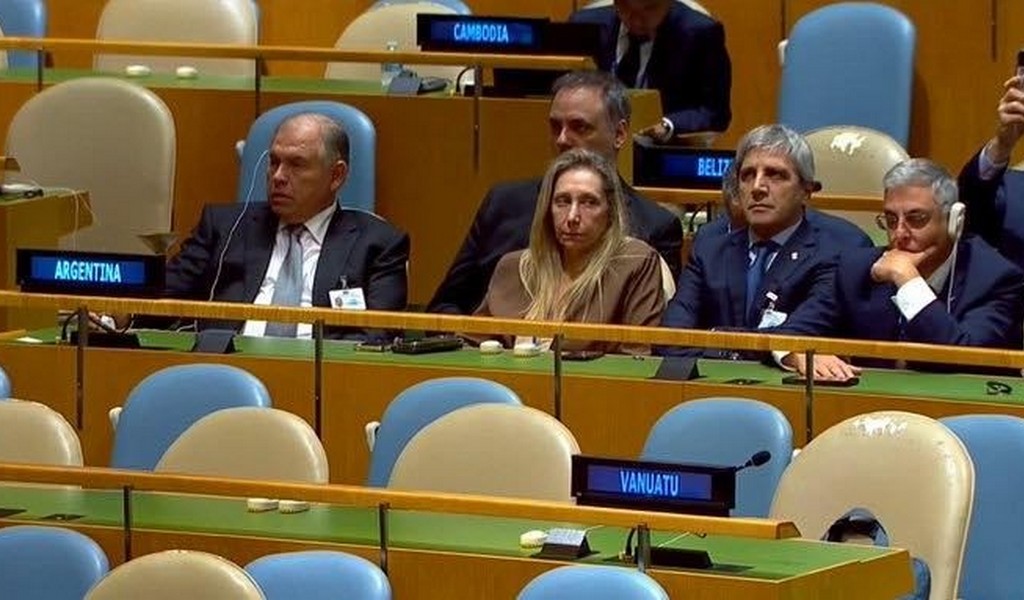 MILEI CRITICO A LA ONU ANTE UN AUDITORIO CASI VACIO